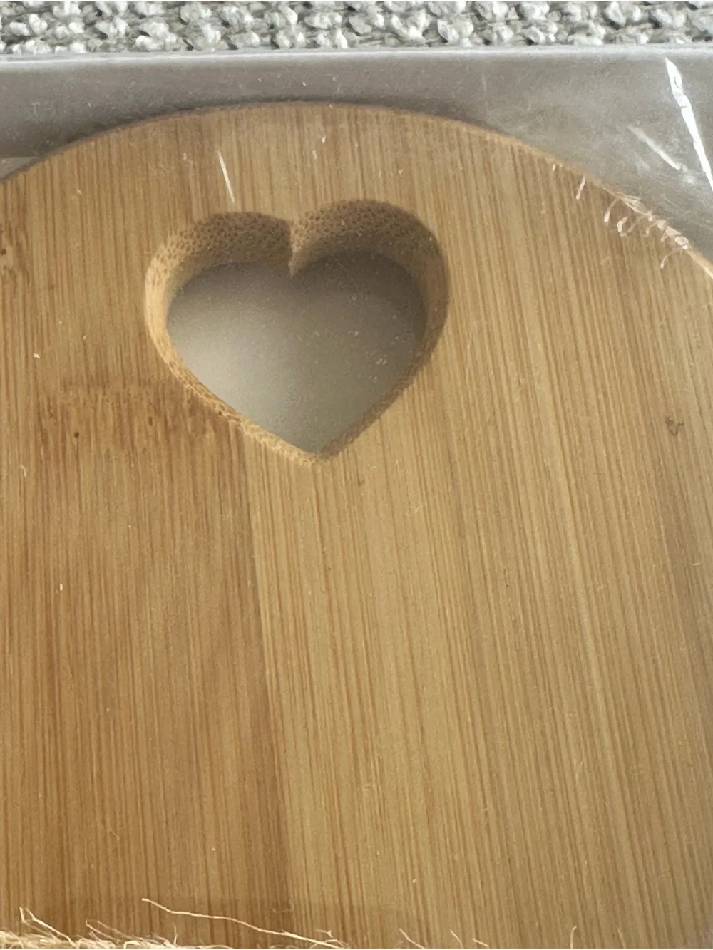 Natural Bamboo Heart Cheese Board Set with Spreaders